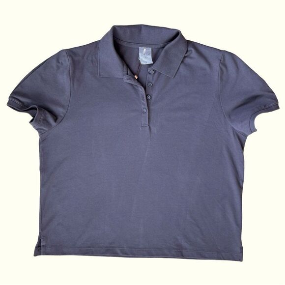 Calia Women's Golf Puff Sleeve Polo Large Carbon Gray NWT - Picture 5 of 12